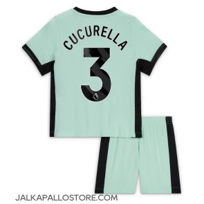 Chelsea Marc Cucurella #3 Kolmaspaita Lapsille 2023-24 Lyhythihainen (+ shortsit)